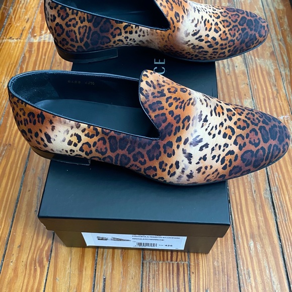 Versace Shoes Versace Mens Leopard Loafers Shoe Size 95 Poshmark